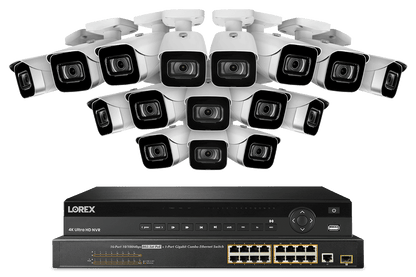 32-Channel NVR System with 4K (8MP) IP Cameras