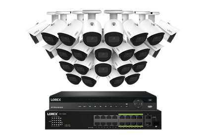 Lorex Elite Series 4K 32 Camera Capable 6TB Wired NVR System with A14 IP Bullet Cameras