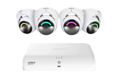 Lorex 4K+ 12MP 16 Camera Capable (8 Wired + 8 Fusion Wi-Fi ) 2TB Wired NVR System with H30 IP Dome Cameras