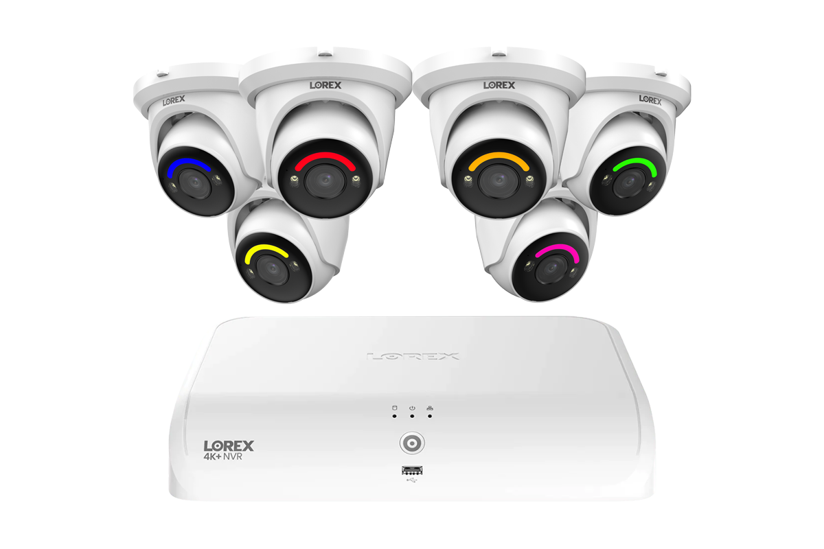 Lorex Fusion Series 4K 16 Channel (8 Wired + 8 Fusion Wi-Fi) 2TB Wired System with H12 Wired 4K IP Dome Cameras
