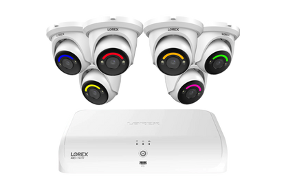 Lorex Fusion Series 4K 16 Channel (8 Wired + 8 Fusion Wi-Fi) 2TB Wired System with H12 Wired 4K IP Dome Cameras