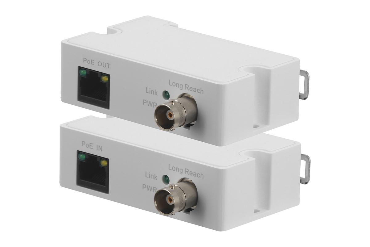 Coaxial to Ethernet Converter for PoE Cameras (Bundle, Single)