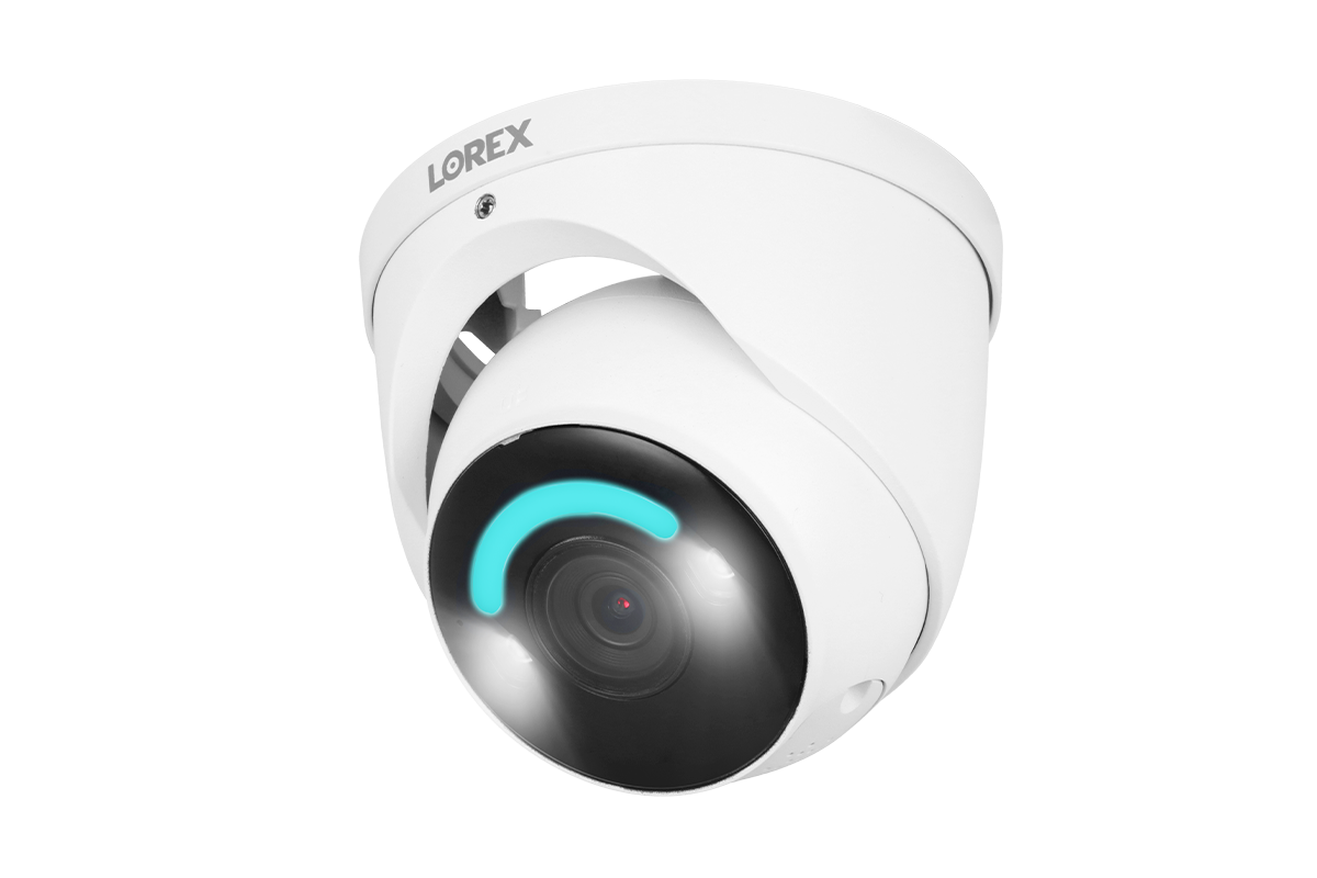 Lorex H16 4K IP Wired Dome Security Camera with Smart Security Lighting and Smart Motion Detection