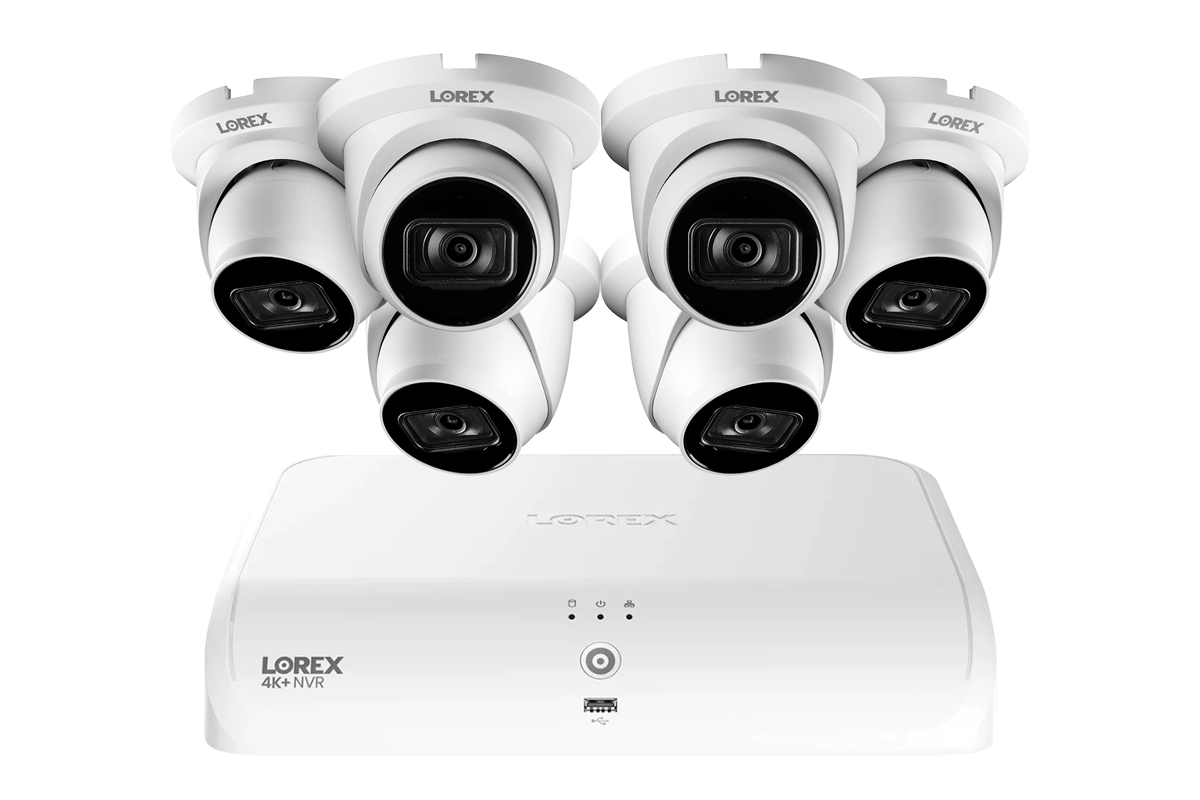Lorex Fusion Series 4K+ 16 Channel (8 Wired + 8 Fusion Wi-Fi) 2TB Wired System with A14 Wired 4K IP Dome Cameras
