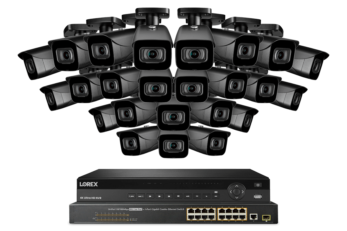 32-Channel NVR System with 4K (8MP) IP Cameras