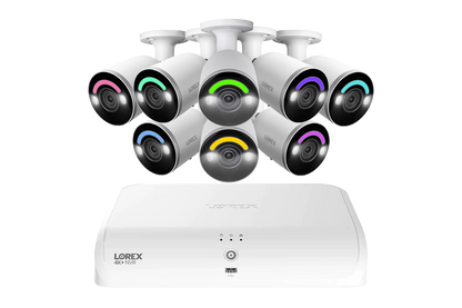 Lorex Fusion Series 4K 16 Channel (8 Wired + 8 Fusion Wi-Fi) 2TB Wired System with H12 Wired 4K IP Bullet Cameras