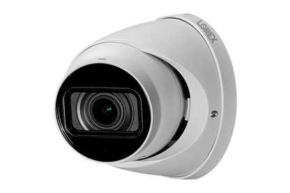 Lorex 4K (32 Camera Capable) 8TB Wired NVR System with Nocturnal 3 Smart IP Dome Cameras Featuring Motorized Varifocal Lens and 30FPS Recording