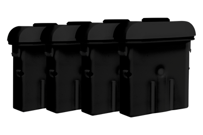 High-Capacity 4 Cell Battery Pack for LWB3900 Wire-Free Cameras (Black - 4-pack)