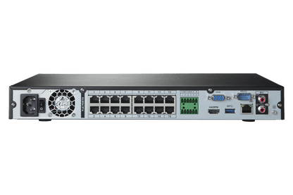 Lorex 4K (32 Camera Capable) 8TB Wired NVR System with 16 Nocturnal 3 Motorized Varifocal Lens Cameras and Two 4K 25x Pan-Tilt Zoom IP Cameras